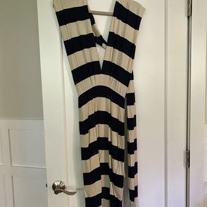 Nadia Tarr Convertible Striped Dress